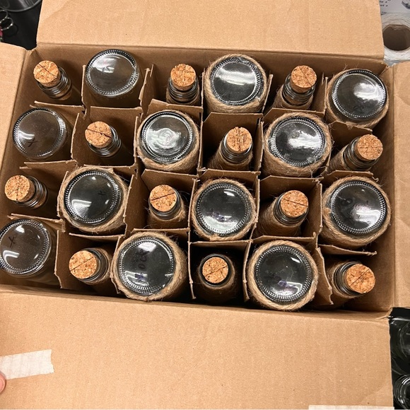 miniature wine bottle wrapped with twine - Picture 4 of 6